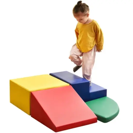 Softzone Climb and Crawl Activity Playset, Lightweight Safe Soft Foam Nugget Block for Toddlers-ModernLuxe image {8}