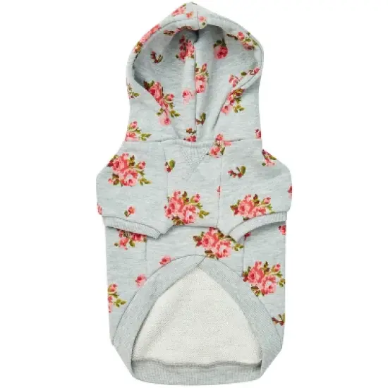 Blueberry Pet Spring Scent Inspired Flower Pullover Dog Hooded Sweatshirt image {4}
