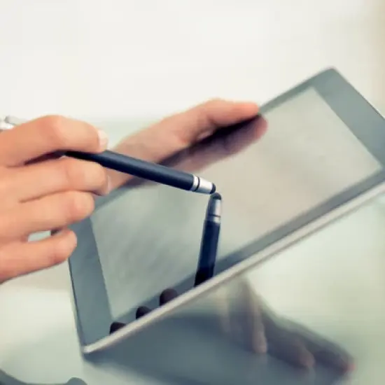 Unique Bargains Metal Black Ink Screen-touching Tip Medium Point Ballpoint Pen 6 Pcs image {5}