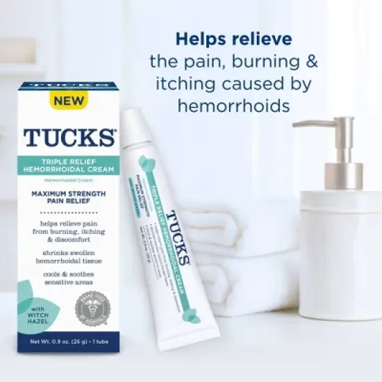 Tucks Triple Relief Hemorrhoid Treatment Cream - 0.9oz image {8}