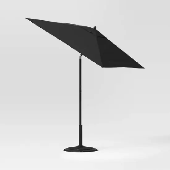 6' Square Outdoor Patio Market Umbrella with Black Pole - Threshold&trade; image {2}