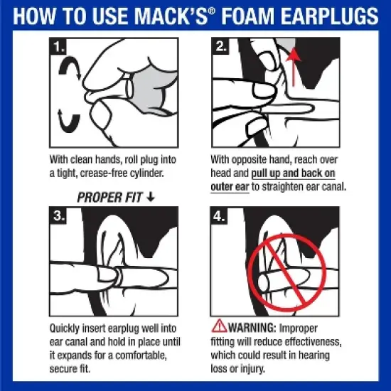 Macks Ultra Soft Foam Ear Plugs, 20 Ct image {6}