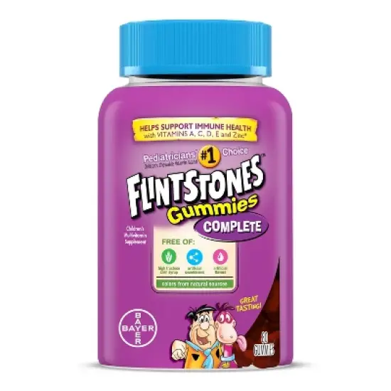 The Flintstones Kids' Complete Multivitamin Gummies - Mixed Fruit image {9}