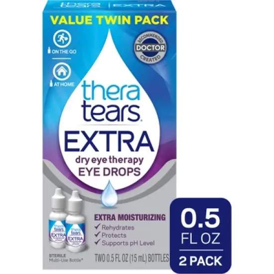 TheraTears Extra Dry Eye Therapy Lubricant Eye Drops - 1 fl oz image {8}