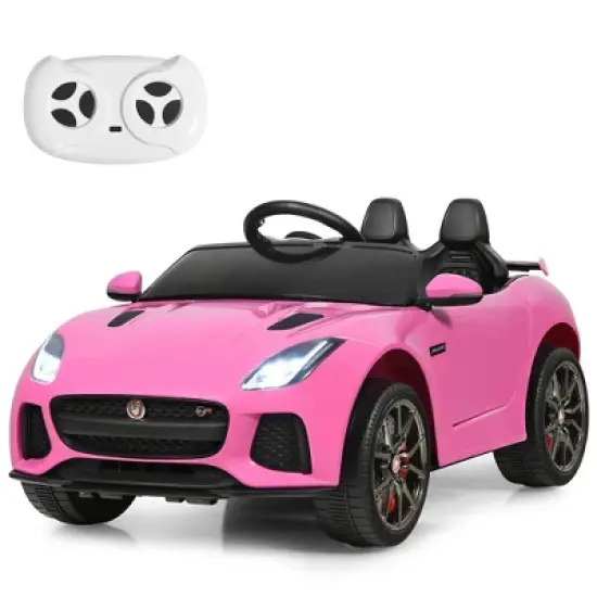 Costway 12V Jaguar F-Type SVR Licensed Kids Ride On Car Motorized Vehicle w/ MP3  Navy image {8}