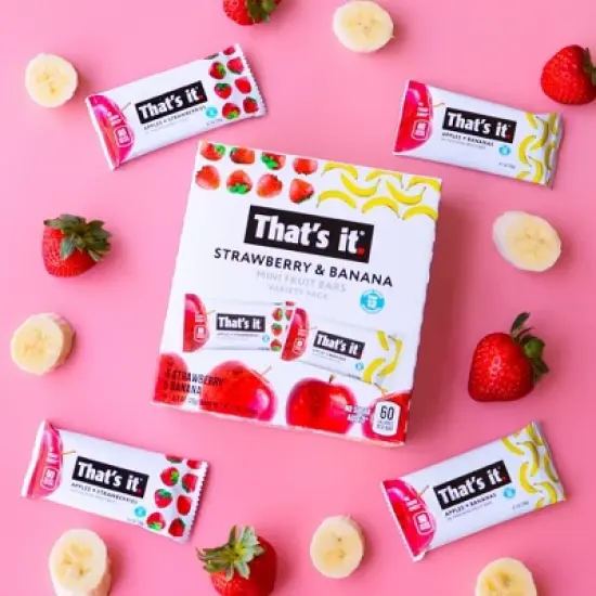 That's It. Strawberry Banana Mini Fruit Bars - 10ct/7oz image {5}