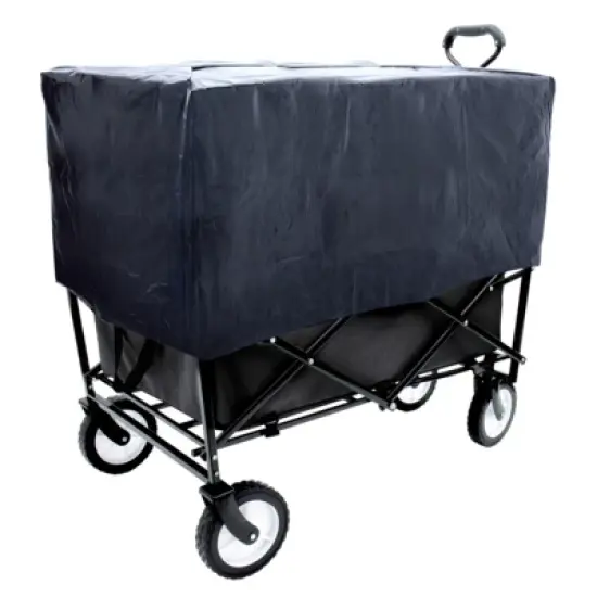 FATMOON Collapsible Foldable Beach Wagon Cart with Strapping System & 3pcs Waterproof Liner Bag,360lbs Capacity for Camping,Shopping,Beach image {10}