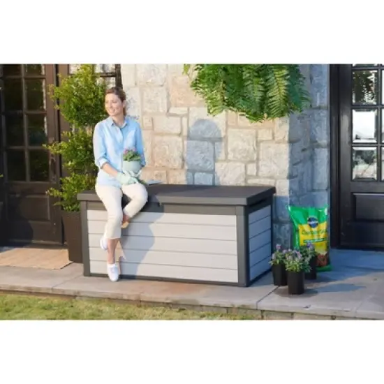 Keter Premier Deck Box Gray - 150gal image {8}