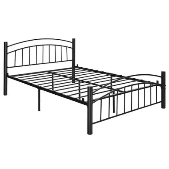 Costway Twin/Full/Queen Size Metal Bed Frame Platform Mattress Foundation with Headboard Footboard image {11}