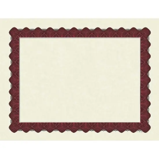 Great Papers Certificates 8.5" x 11" Beige and Mattec Red 25/Pack (934125) image {3}