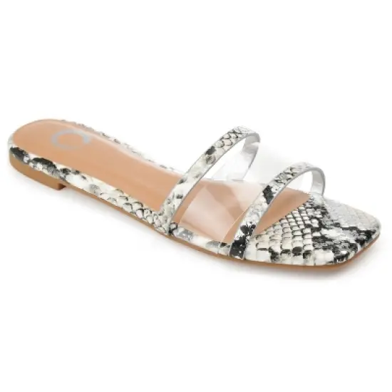 Journee Collection Womens Ramira Slide Flat Sandals image {11}