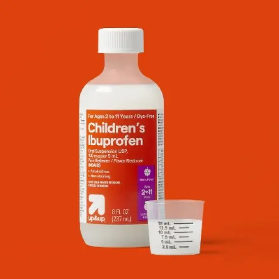Ibuprofen 100mg Child DF NSAID Berry Suspension - 8 fl oz - up&up&trade; image {1}