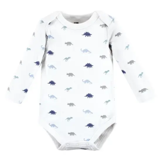 Hudson Baby Infant Boy Cotton Long-Sleeve Bodysuits, Newest Family Member image {3}
