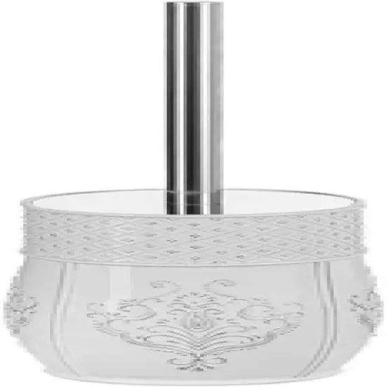 Creative Scents Vintage White Toilet Brush With Holder image {3}