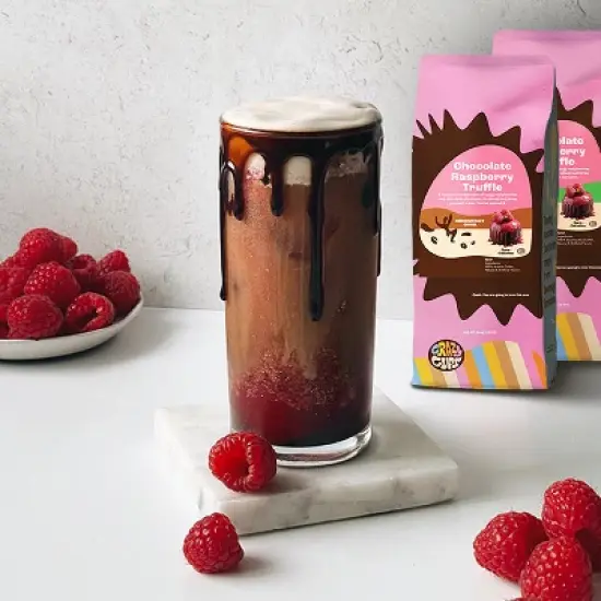 Chocolate Raspberry Truffle Flavored Ground Coffee image {1}