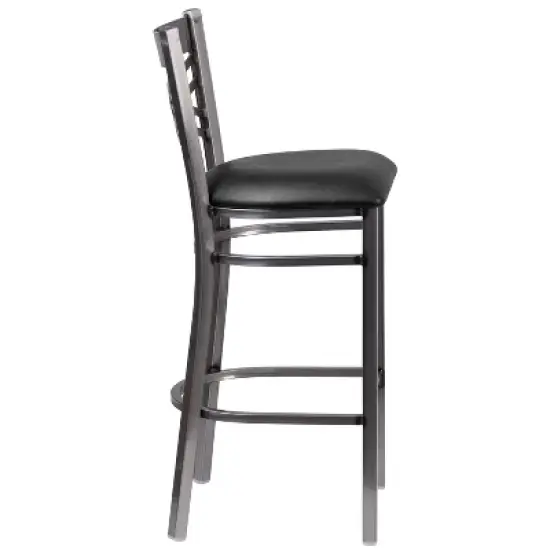 Flash Furniture Clear Coated ''X'' Back Metal Restaurant Barstool image {7}