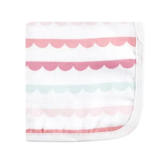 Hudson Baby Infant Girl Cotton Muslin Washcloths, Llama, One Size image {3}