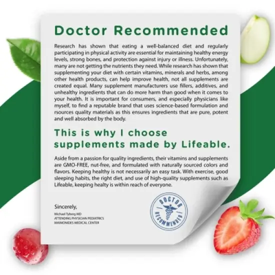 Lifeable - Sugar Free - Biotin 5,000mcg - Adult - 90 Gummies image {7}