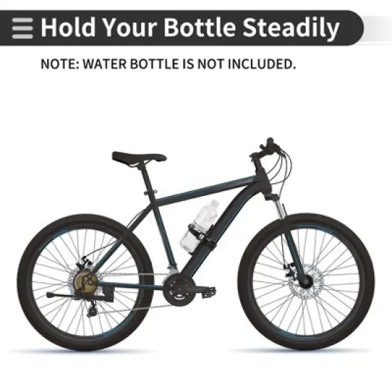 Unique Bargains Iron Bike Bottle Cup Holder Cage Rack image {4}
