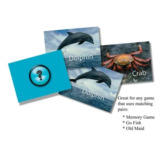 Stages Learning Materials Photographic Memory Matching Game, Sea Life image {3}