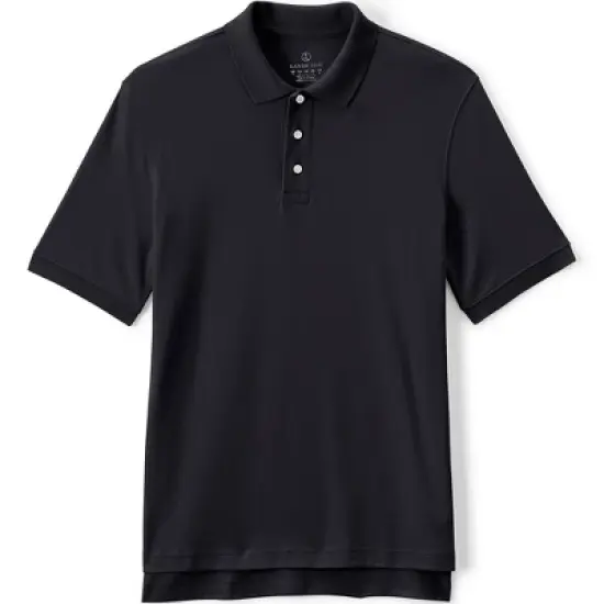 Lands' End School Uniform Men's Long Sleeve Interlock Polo Shirt image {3}