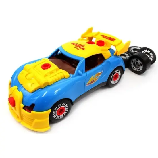 Link Worldwide Ready! Set! Play! 30 Piece Take Apart Racing Car Toy, Build Your Own Assembly Vehicle, With Light & Sounds image {1}