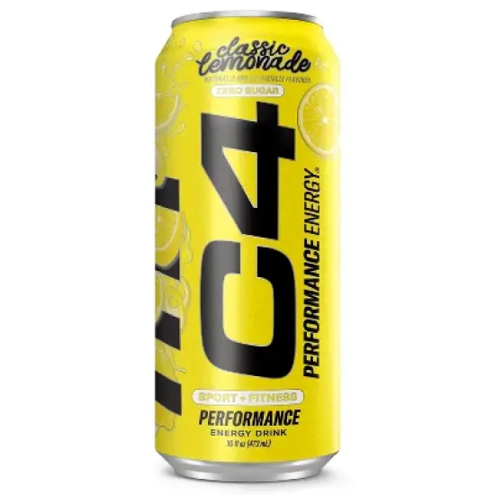 C4 Smart Energy Performance Classic Lemonade Energy Drink - 16 fl oz Can image {11}