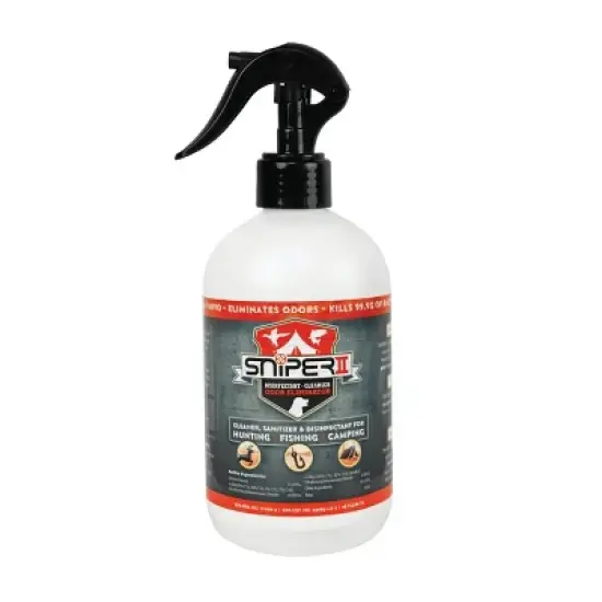 SNiPER II Disinfectant Cleanser and Odor Eliminator, Cleaner for Outdoor Disinfecting Purposes, Use for Hunting, Fishing, and Camping image {4}