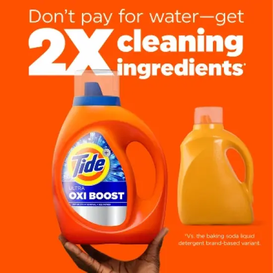 Tide Laundry Detergent Ultra Oxi Boost HE Liquid Laundry Soap and Stain Remover image {5}