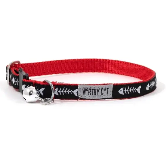 The Worthy Dog Dinner Breakaway Adjustable Cat Collar image {1}