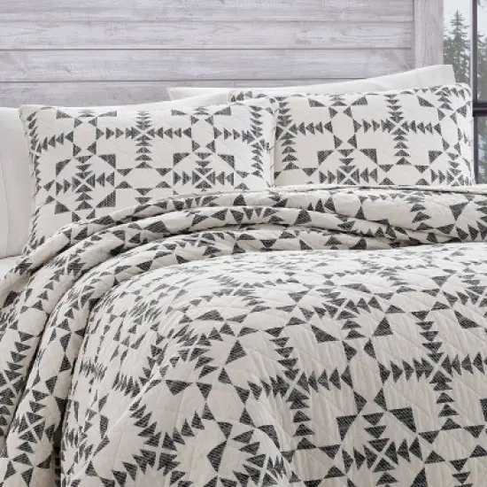 Arrowhead Reversible Quilt Set Charcoal - Eddie Bauer image {2}