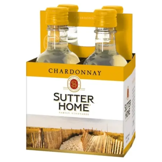 Sutter Home Chardonnay White Wine - 4pk/187ml Bottles image {7}