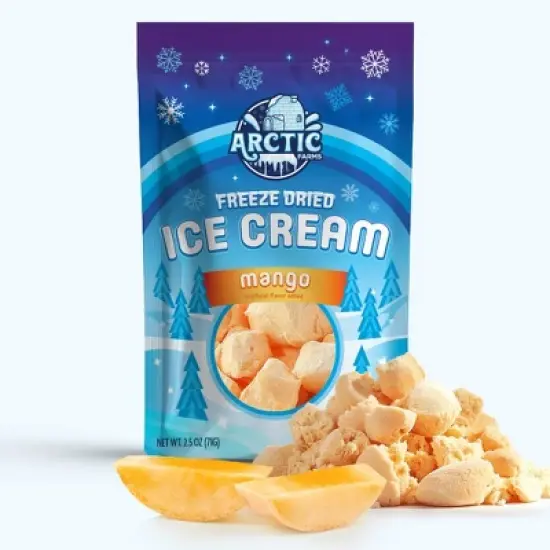 Arctic Farms Freeze Dried Ice Cream That Does Not Melt (Bits) (Mango) image {7}
