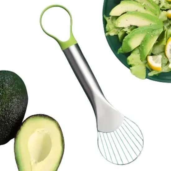 Kitcheniva 2-in-1 Stainless Steel Avocado Dragon Fruit Slicer and Pit Remover image {1}