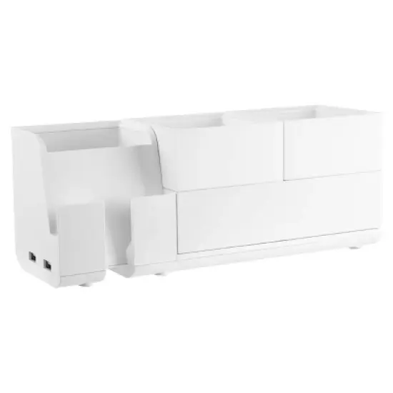 4pc Office Konnect Stackable Desk Organizer White - Bostitch image {1}