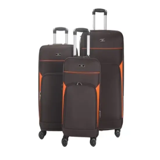 Jane Soft Shell Lightweight Expandable 360 Dual Spinning Wheels Combo Lock 28", 24", 20" 3 Piece Luggage Set image {5}