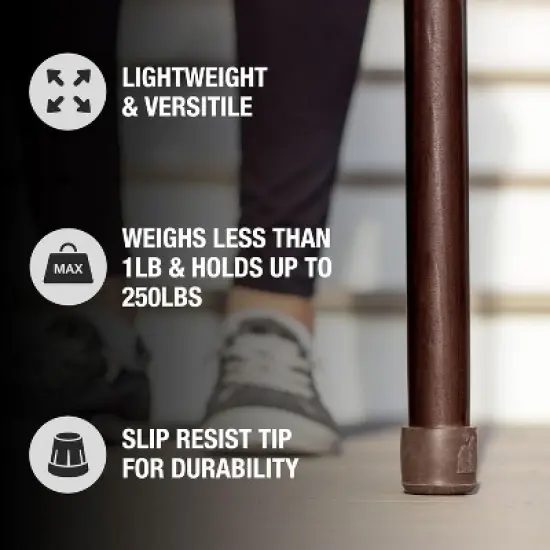 Brazos Handcrafted Wood Walking Stick, Twisted Pine, Trekker Style Handle, for Men & Women, Made in The USA, 55 image {2}