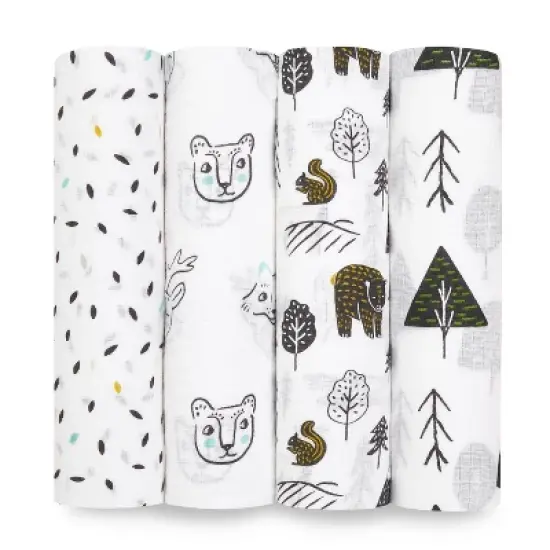 aden + anais essentials Muslin Swaddle Blankets - 4pk image {8}