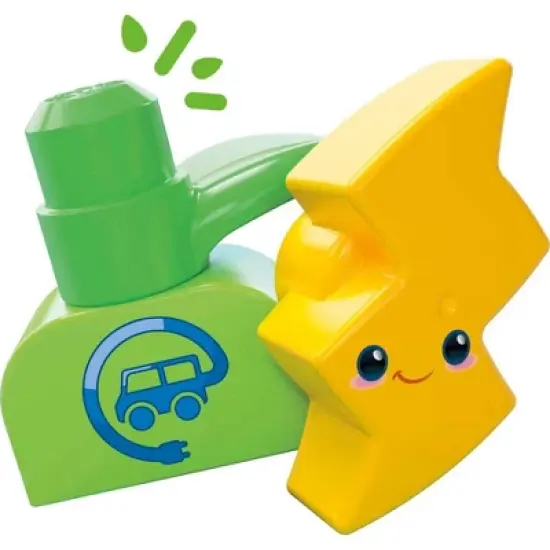 MEGA BLOKS Toy Blocks Charge & Go Bus with 2 Figures - 34pcs image {2}