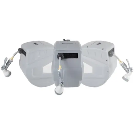 Retractable Hose - 100 FT Garden Hose with 9 Nozzle Patterns - Hose Reel Wall Mount with 180-Degree Swivel Bracket and Auto-Rewind by Pure Garden image {7}