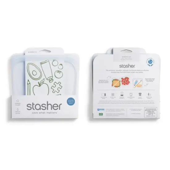 Stasher Reusable Food Storage Sandwich Bag - Clear image {2}