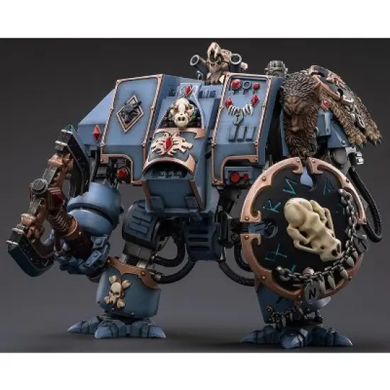 Space Wolves Venerable Dreadnought Brother Hvor 1/18 Scale | Warhammer 40K | Joy Toy Action figures image {3}
