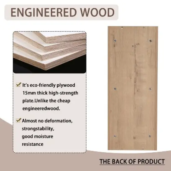 GDFStudio Sharon 12" Modern Bathroom Wall-Mounted Storage Rack with Three-tier Design image {6}