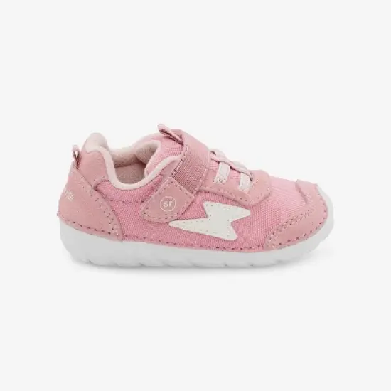Stride Rite Kids Unisex Zips Runner Sneaker | 4.5 | Pink image {1}