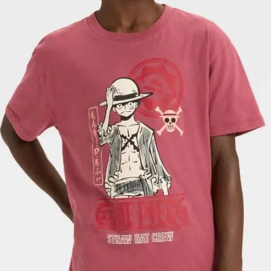 Boys' One Piece Oversized Short Sleeve Graphic T-Shirt - Burgundy image {1}