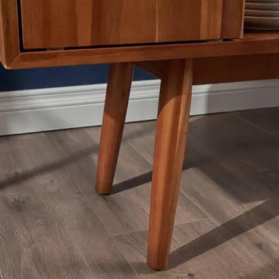 Edlyn Mid Century Bar Cabinet Light Oak - Christopher Knight Home image {6}