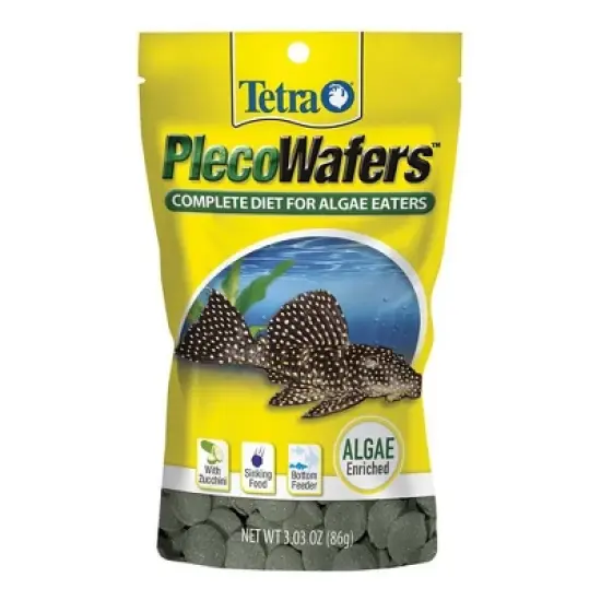 Tetra Wafers Nutritionally Balanced Fish Flavor Dry Fish Food for Algae Eaters - 3.03oz image {2}