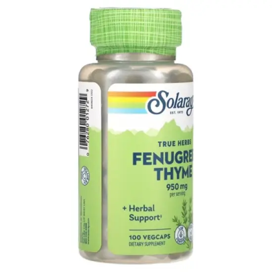 Solaray True Herbs, Fenugreek Thyme, 100 VegCaps image {3}