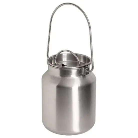 Shetler's S/S Housewares Functional and Decorative Stainless Steel Milk Can 8 3/4" H 1 Gallon image {2}