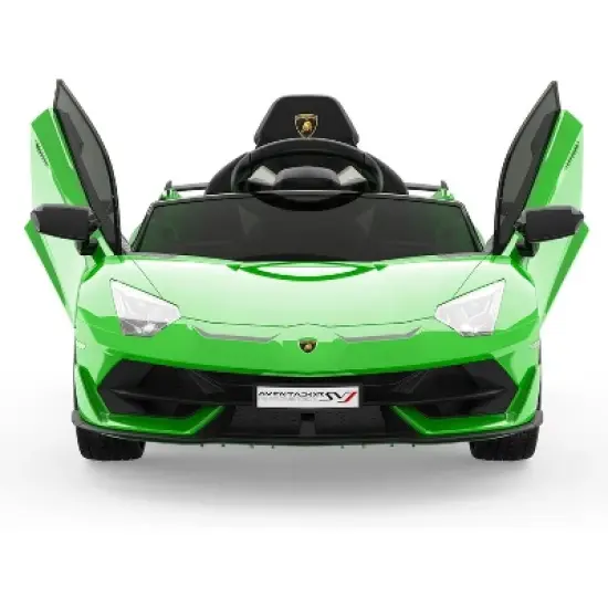 12V Licensed Lamborghini Kids Ride-On Car, Electric Battery-Powered Sports Car with Remote Control, Hydraulic Doors, 2 Speeds, ASTM Certified image {8}